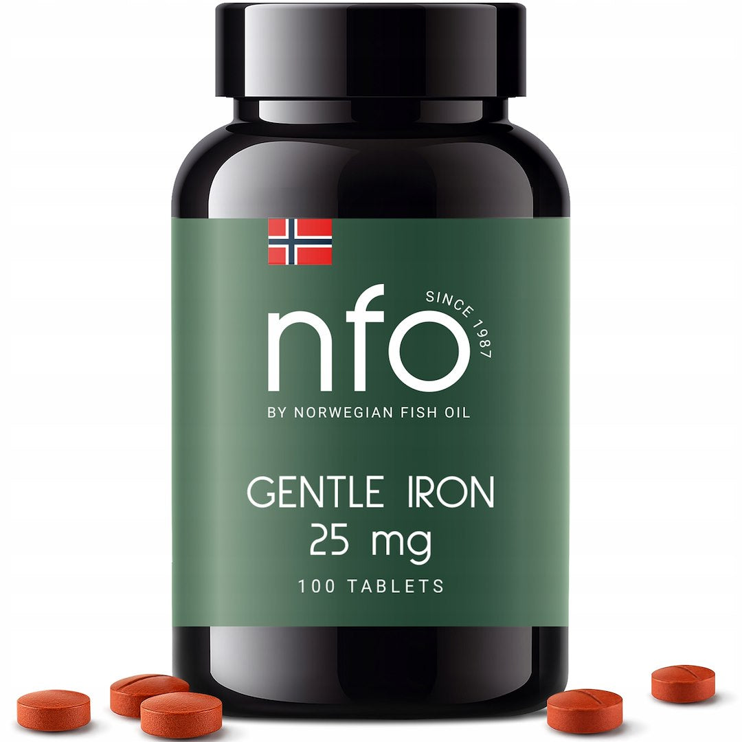 NFO švelnus geležis - geležis 100 tablečių