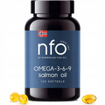 NFO Omega-3-6-9 lašišų aliejus 120 minkštųjų kapsulių