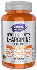 Now Foods L-argininas 1000 mg dvigubo stiprumo - L-argininas 1000 mg 60 tablečių
