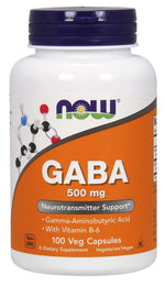 NOW FOODS GABA 500 mg 100 kapsulių - Magnis.lt