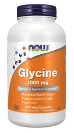 Now Foods Glicinas - Glicinas 1000 mg 250 kapsulių