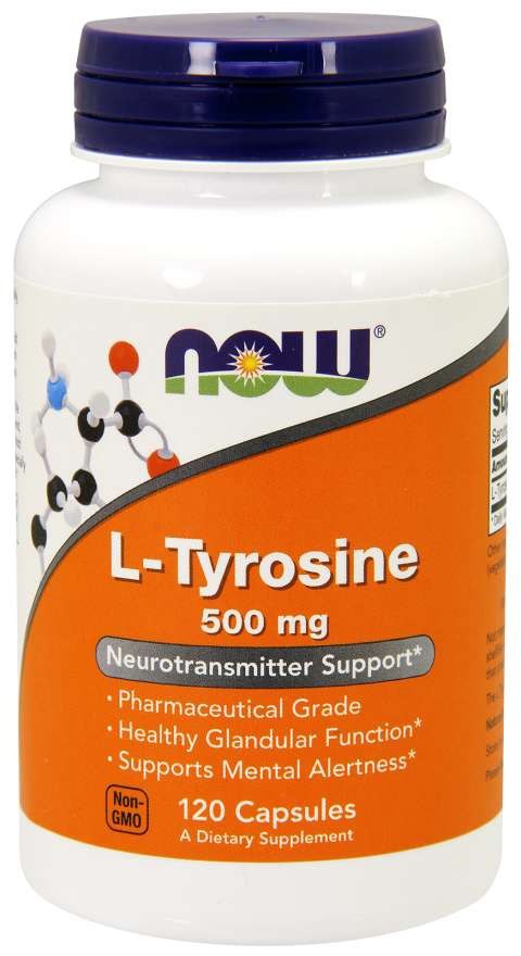 NOW FOODS L-tirozinas 500 mg 120 kapsulių