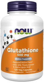 Now Foods Glutationas 500 mg - Glutationas 500 mg 120 kapsulių