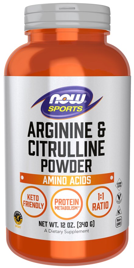 Now Foods L-argininas ir L-citrulinas 340 g