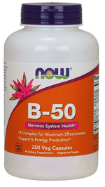 Now Foods Vitaminas B-50 - Vitamino B kompleksas - B kompleksas - B kompleksas 250 kaps.