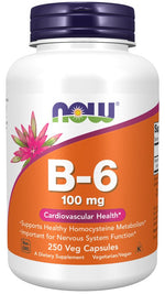 Now Foods vitaminas B6 250 kapsulių