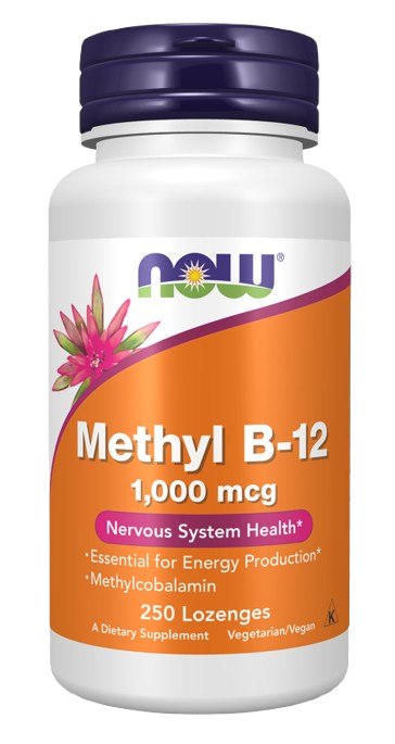 Now Foods metil B12 1000 mcg 250 tablečių
