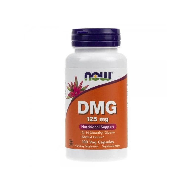 NOW FOODS DMG N-dimetilglicinas 125 mg 100 kapsulių
