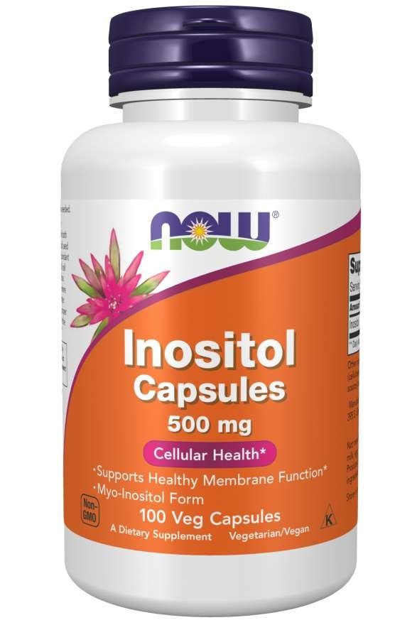 NOW FOODS Inozitolis 500 mg 100 kapsulių