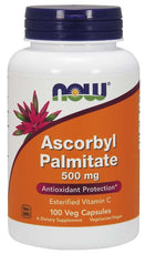 Now Foods“ askorbilpalmitatas 500 mg 100 kapsulių