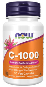 Now Foods vitaminas C 1000 mg su citrusinių vaisių bioflavonoidais 30 kapsulių