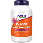 NOW FOODS C-1000 cinko imunitetui 180 kapsulių