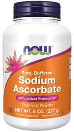 Now Foods natrio askorbatas – vitamino C milteliai – buferinis vitaminas C – natrio L-askorbatas 227 g