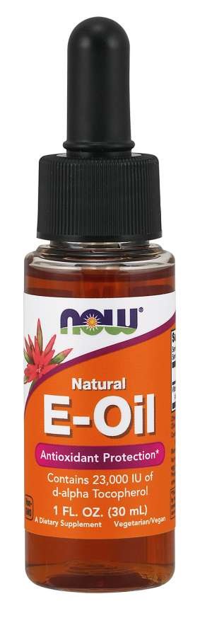 NOW FOODS E-Oil - natūralus vitaminas E 30 ml