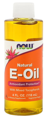 NOW FOODS E-Oil - natūralus vitaminas E su mišriais tokoferoliais 118 ml