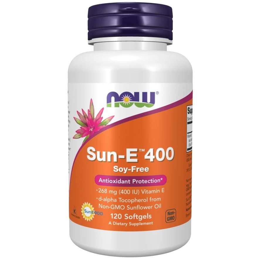 Now Foods Sun-E 400 - vitaminas E Sun-E 400 - kas antrą dieną 120 kaps.