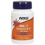 Now Foods vitaminas K2 MK7 100 mcg 60 kapsulių