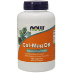 NOW FOODS Cal-Mag DK - kalcis, magnis, vitaminai D3 ir K2 180 kaps.