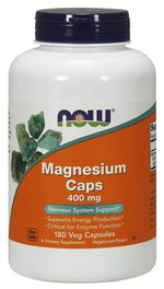 NOW FOODS Magnio kapsulės - Magnis 400 mg 180 kapsulių