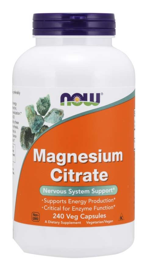 NOW FOODS Magnio citratas - Magnis 240 kapsulių