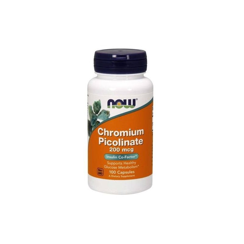 NOW FOODS chromo pikolinatas - chromo pikolinatas 100 kaps.