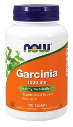 NOW FOODS Garcinia - Garcinia Cambogia 50% HCA 1000 mg 120 tablečių
