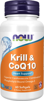 Now Foods Neptune Krill & Q10“ – krilių aliejus 500 mg su kofermentu Q10 50 mg 60 kapsulių