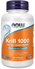 Now Foods krilių aliejus 1000 mg – Neptun krilių aliejus DHA, EPA 120 kaps.