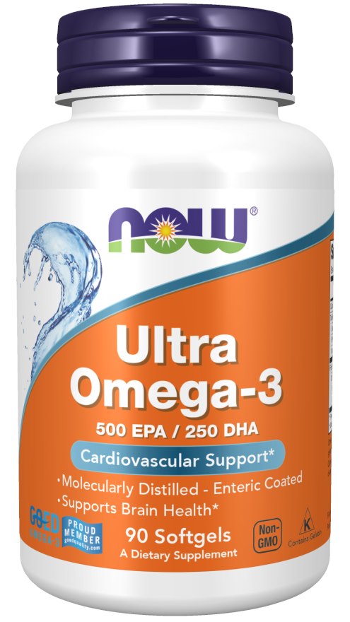 Now Foods Ultra Omega-3“ 1000 mg 90 kapsulių