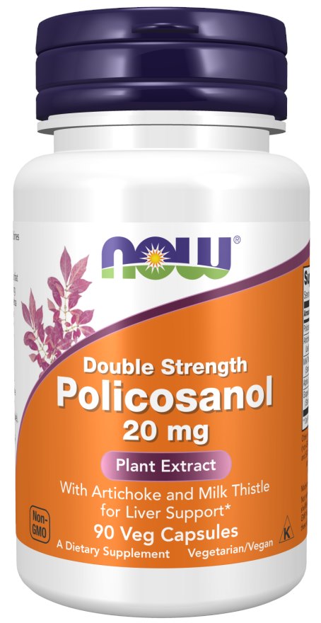 Now Foods Policosanol 20 mg 90 kapsulių
