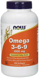 Now Foods Omega 3-6-9 250 kapsulių