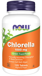 NOW FOODS Chlorella 1000 mg 120 tablečių