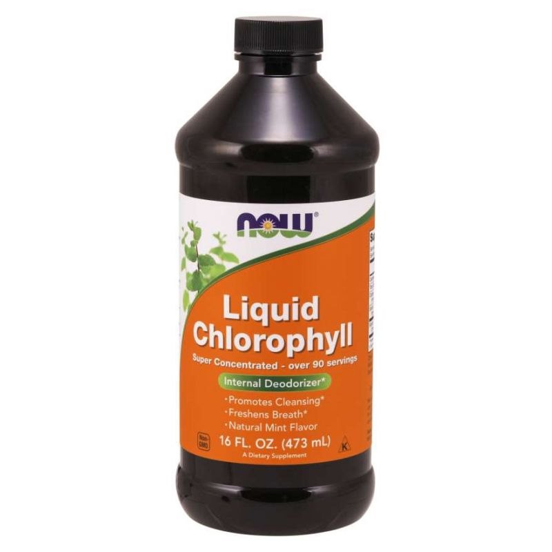 NOW FOODS Chlorofilas - skystas chlorofilas 473 ml