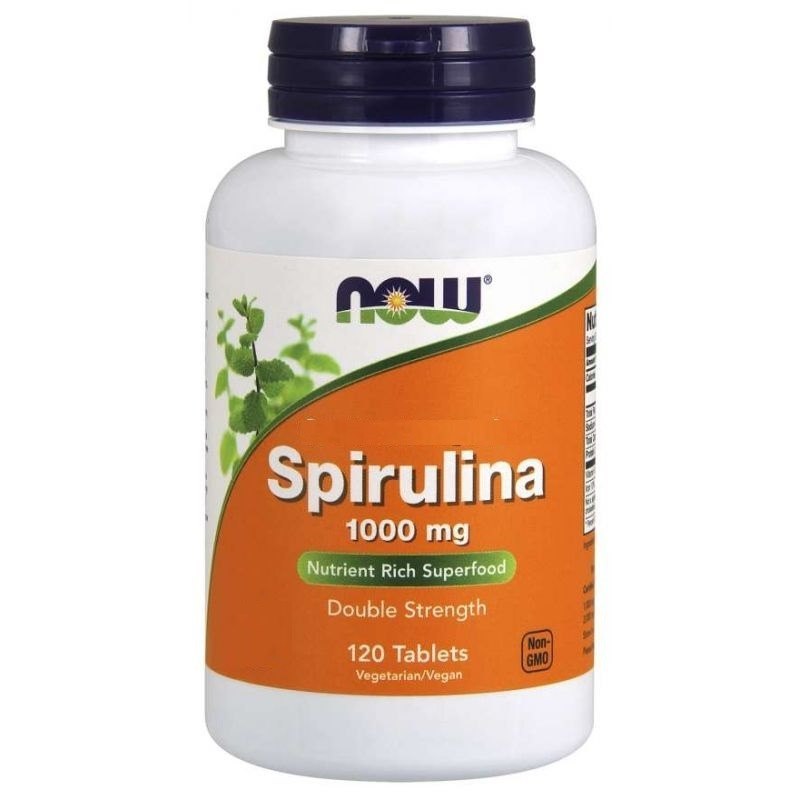 NOW FOODS Spirulina 1000 mg 120 tablečių