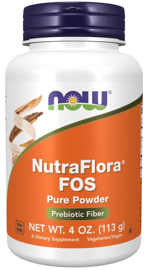 Now Foods NutraFlora® FOS - fruktooligosacharidų milteliai 113 g