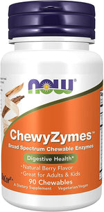 NOW FOODS ChewyZymes - virškinimo fermentai 90 tablečių