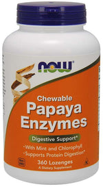 NOW FOODS Enzyme Papaina 2000 USP - Papajos fermentai 360 tablečių