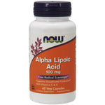 NOW FOODS ALA - alfa lipoinė rūgštis 100 mg + askorbo rūgštis + vitaminas E 60 kapsulių