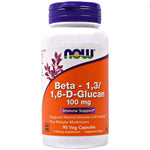 NOW FOODS Beta gliukanas - Beta-1,3/1,6-D-gliukanas 100 mg 90 kapsulių