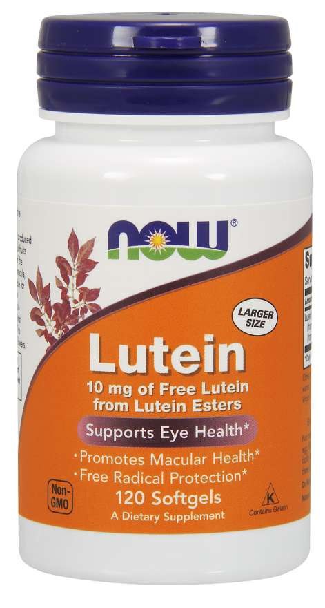 NOW FOODS Liuteinas 10 mg 120 kapsulių