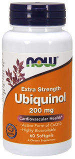 Now Foods Ubichinolis - kofermentas Q10 200 mg 60 kapsulių