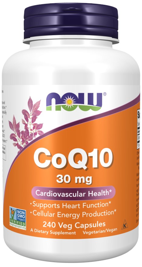 NOW FOODS CoQ10 30 mg 240 kapsulių