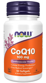 NOW FOODS kofermentas Q10 100 mg 50 kapsulių