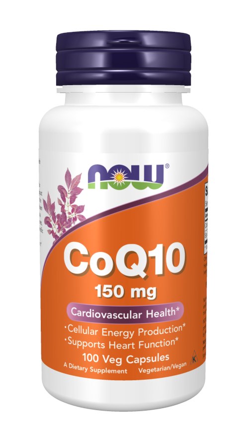 NOW FOODS kofermentas Q10 150 mg su lecitinu 70 mg 100 kapsulių
