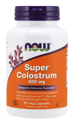 Now Foods Super Colostrum 500 mg 90 kapsulių