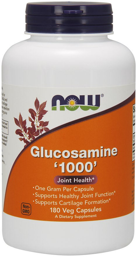 NOW FOODS gliukozamino 1000 HCL 180 kaps.