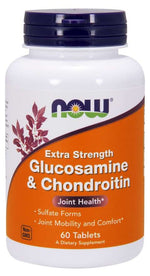 NOW FOODS gliukozaminas ir chondroitinas 60 tablečių