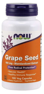 NOW FOODS vynuogių sėklų ekstraktas 100 mg 100 kapsulių