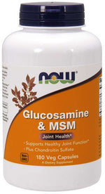 NOW FOODS gliukozaminas su MSM 180 kaps.