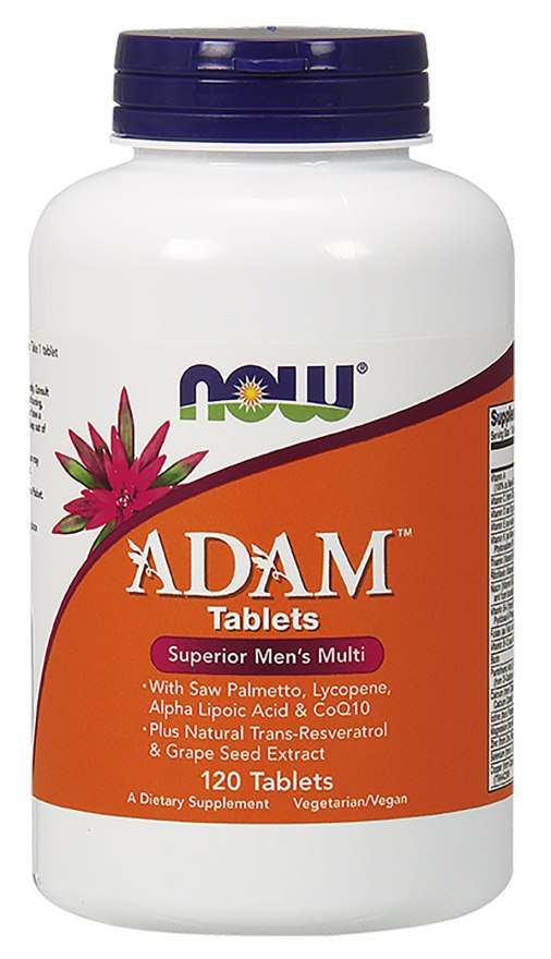 NOW FOODS ADAM multivitaminai ir mineralai vyrams 120 tablečių